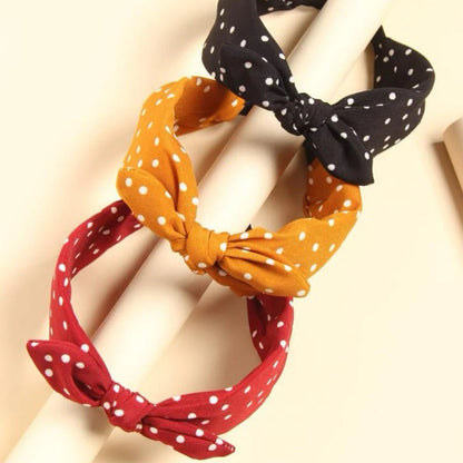 Handmade Bow - Dot Headband