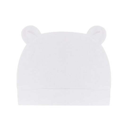 White 3 Pack Eco-Cotton Beanie Hat