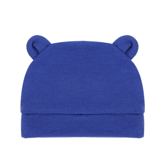 Blue 3 Pack Eco- Cotton Beanie Hat