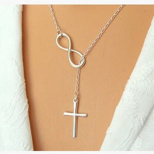 Infinity & Cross Necklace