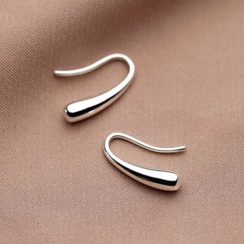 925 Sterling Silver Earrings - Water Droplets